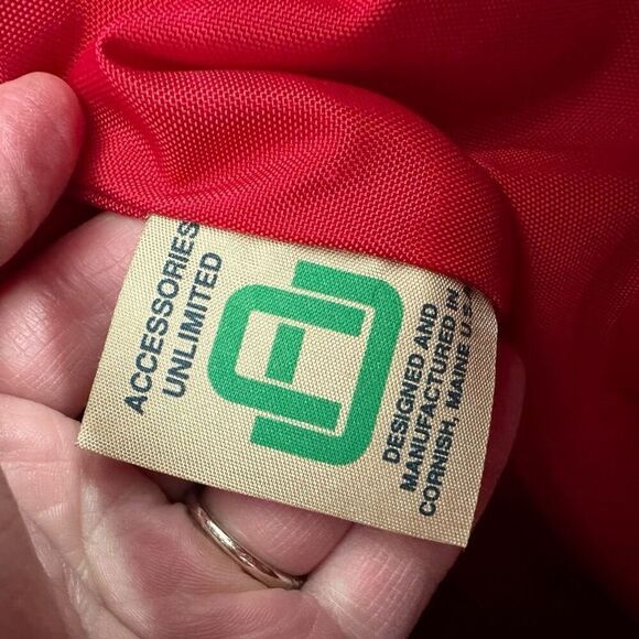 Accessories Unlimited Maine Vintage Plaid Equestrian Printed Canvas Leather Trim - Picture 3 of 16